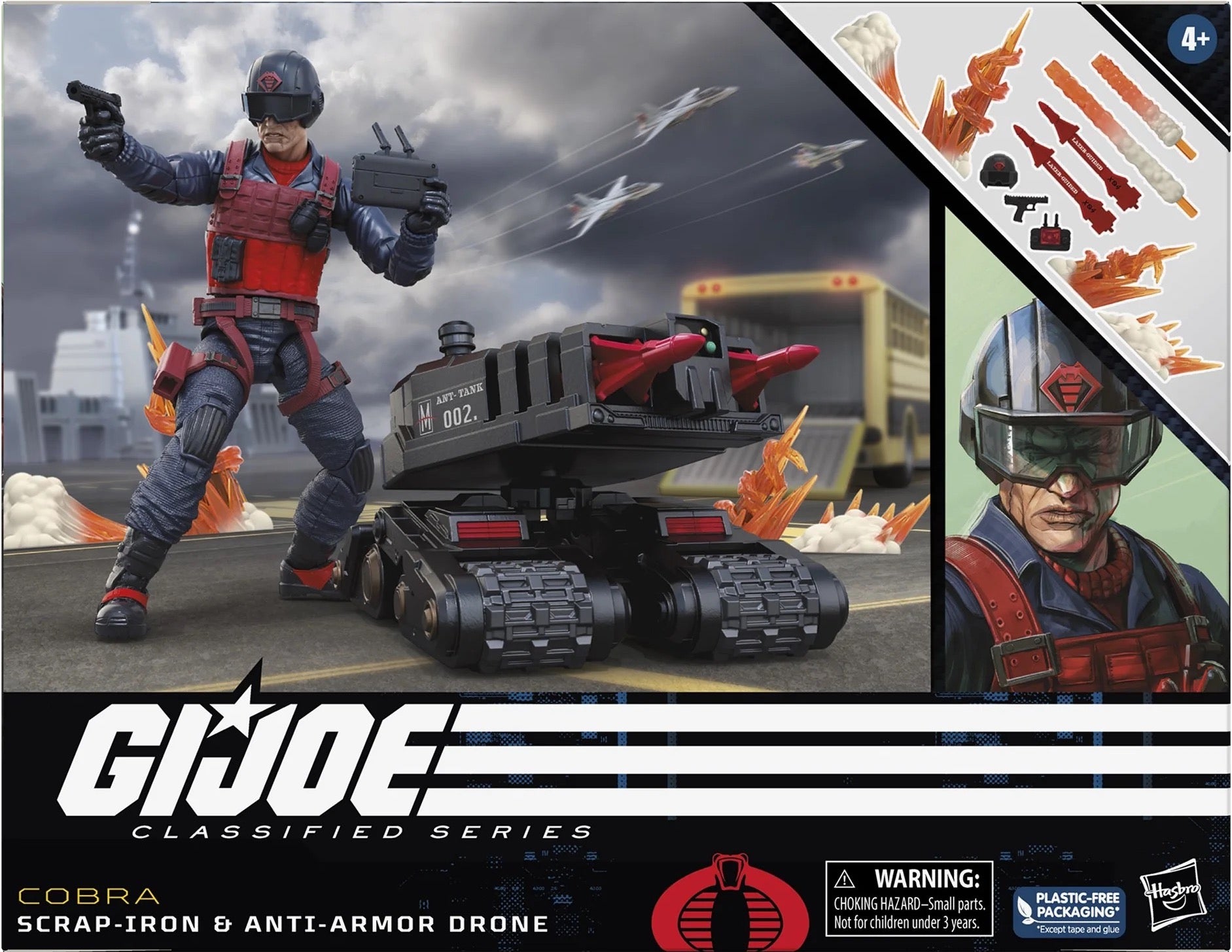 G.I. Joe 6" Classified Series Scrap-Iron & Anti-Armor Drone (Deluxe) #74