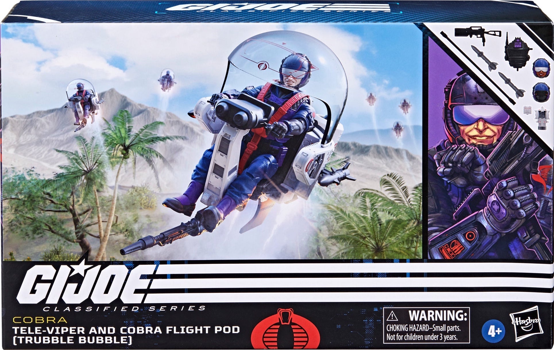 G.I. Joe 6" Classified Series Cobra Tele-Viper & Cobra Flight Pod (Trubble Bubble) #79