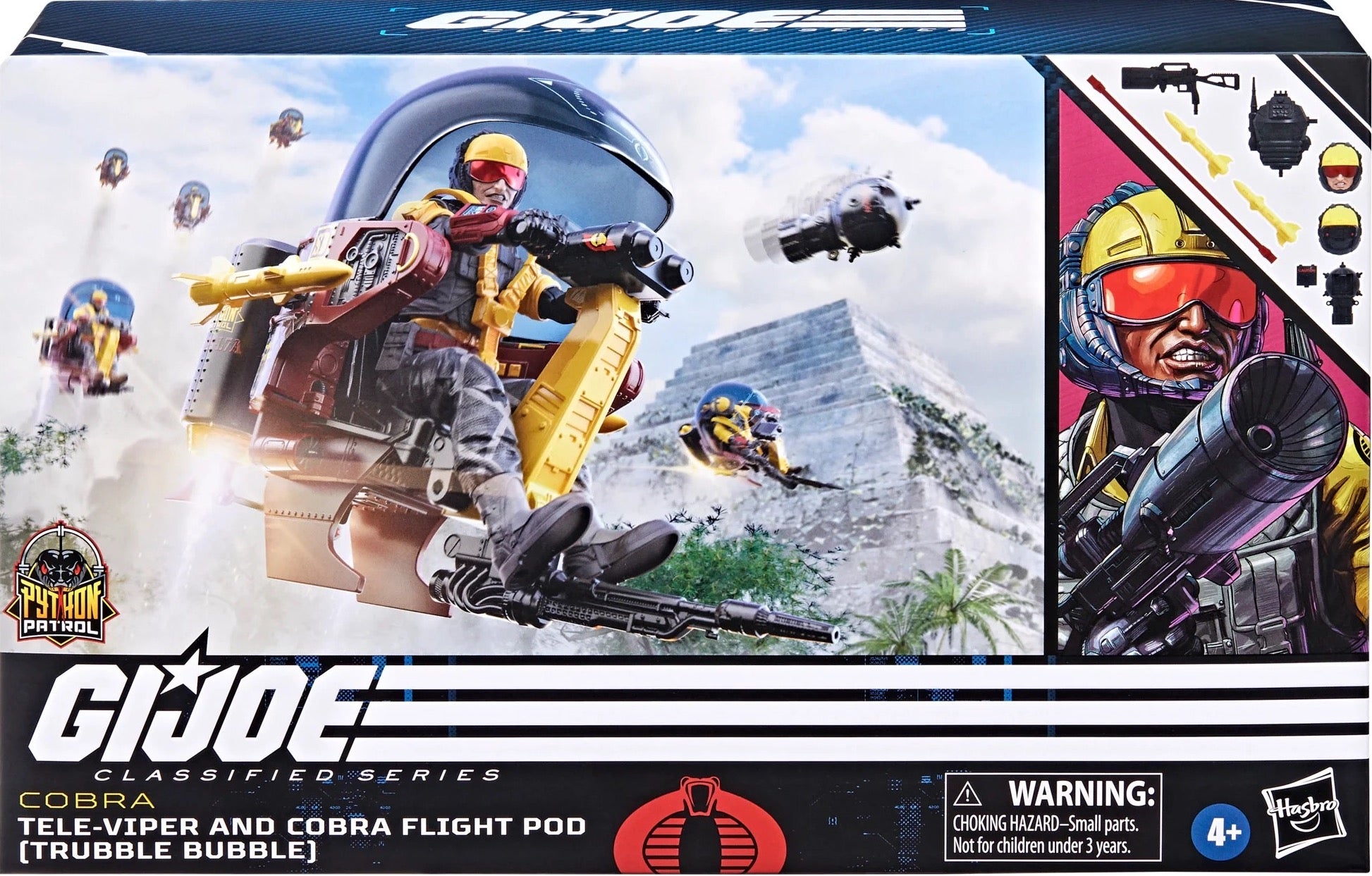 G.I. Joe 6" Classified Series Python Patrol Tele-Viper & Cobra Flight Pod (Trubble Bubble) #98