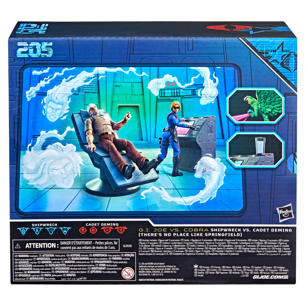 G.I. Joe Classified Series #205, Shipwreck Vs. Cadet Deming (There’s No Place Like Springfield) San Diego Comic Con exclusive