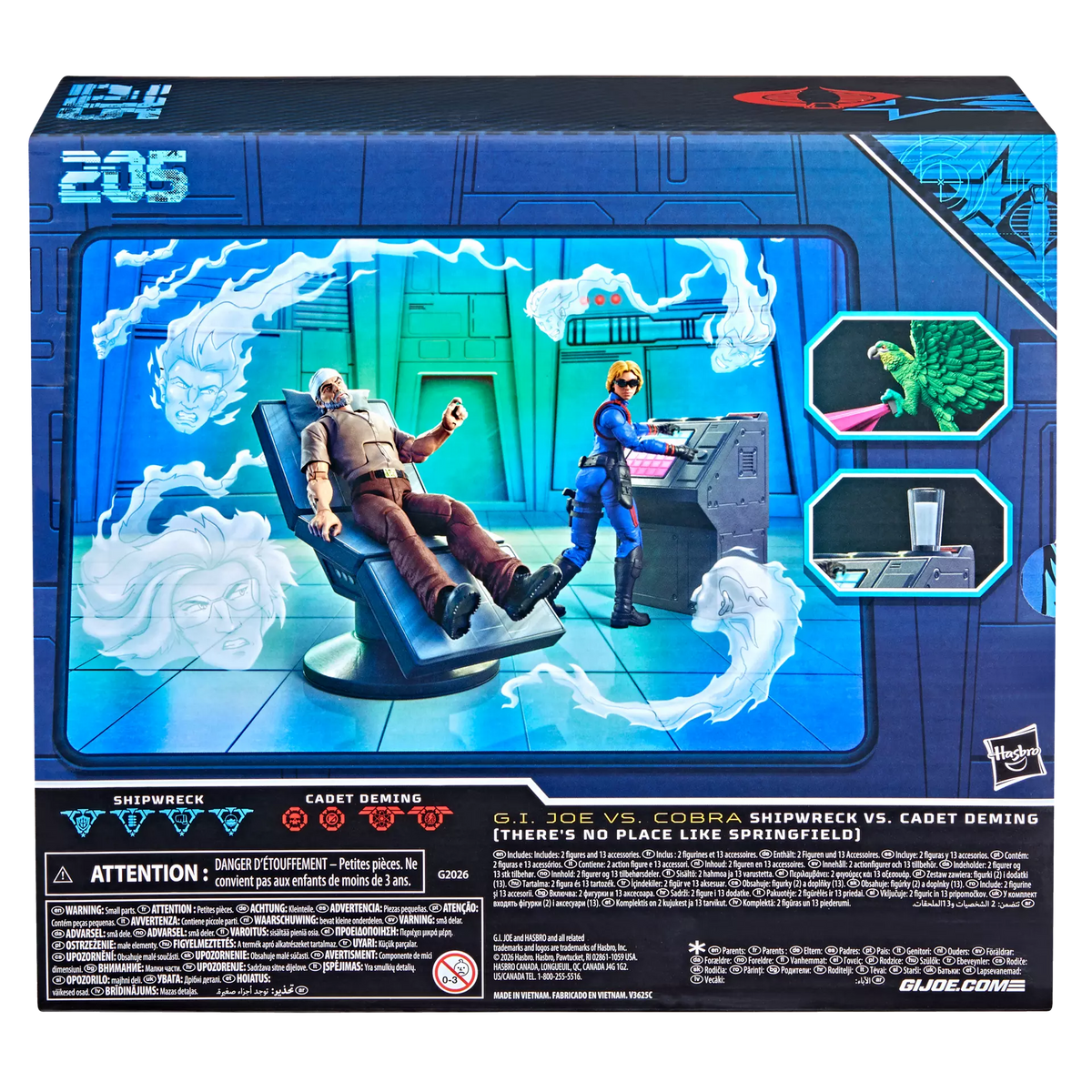 G.I. Joe Classified Series #205, Shipwreck Vs. Cadet Deming (There’s No Place Like Springfield) San Diego Comic Con exclusive