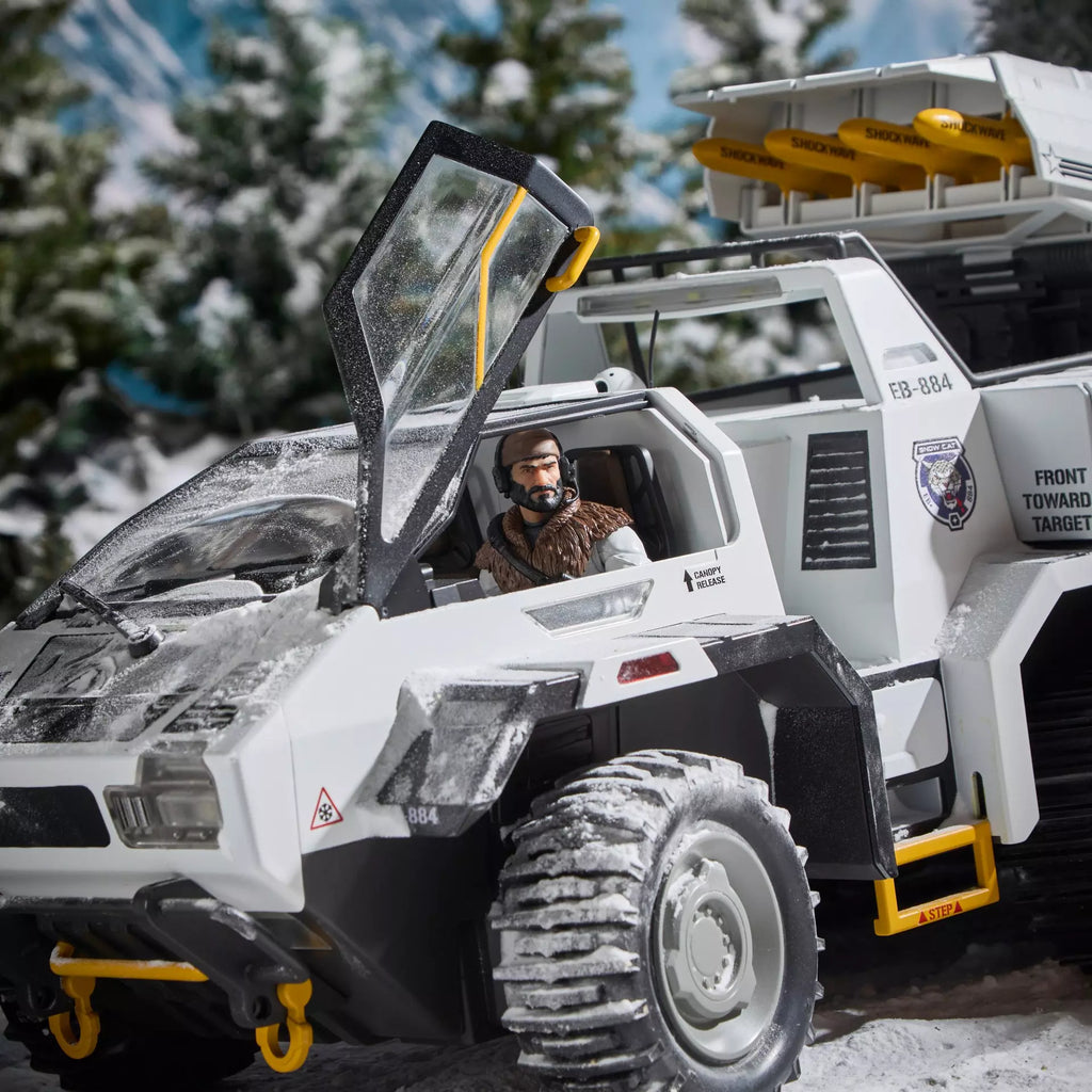 G.I. Joe Classified Series Snow C.A.T. (Combat All-Terrain) Vehicle With Farley "Frostbite" Seward Action Figure - Haslab
