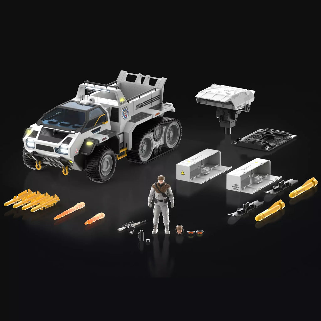 G.I. Joe Classified Series Snow C.A.T. (Combat All-Terrain) Vehicle With Farley "Frostbite" Seward Action Figure - Haslab