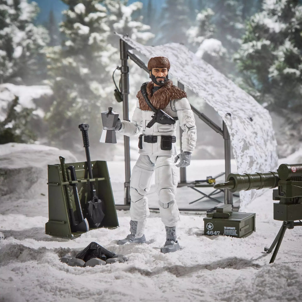 G.I. Joe Classified Series Snow C.A.T. (Combat All-Terrain) Vehicle With Farley "Frostbite" Seward Action Figure - Haslab