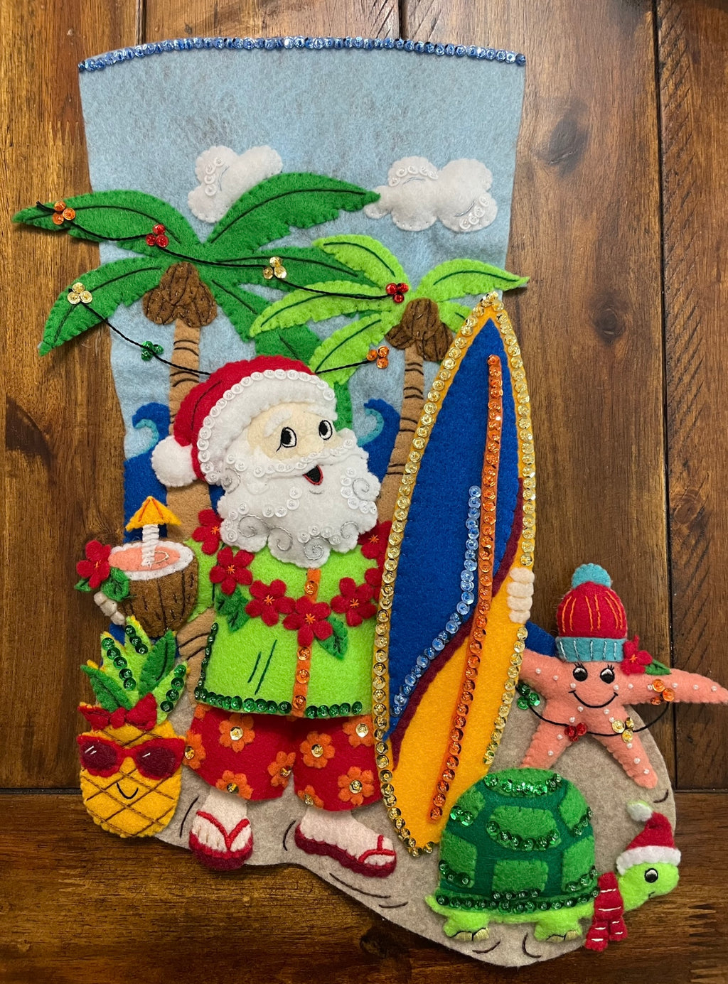 Tropical Tidings Christmas Stocking