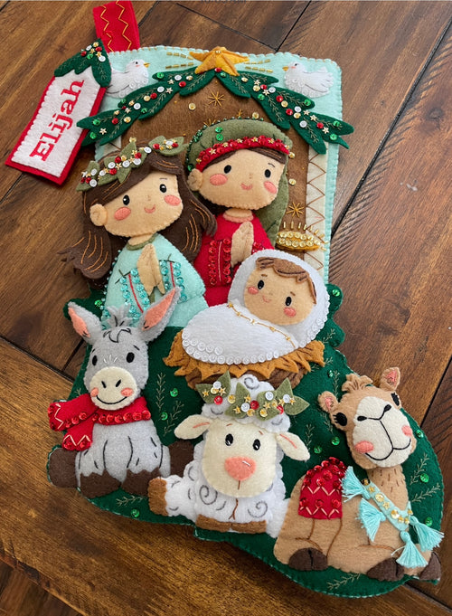 Beautiful Savior Christmas Stocking