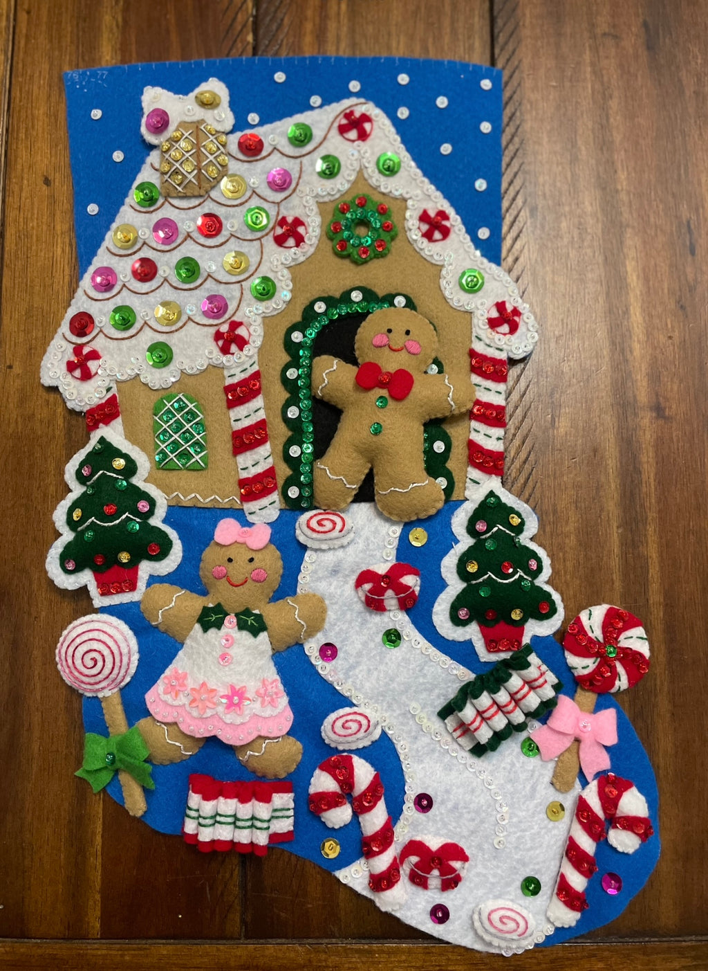 Gingerbread Dreams Christmas Stocking