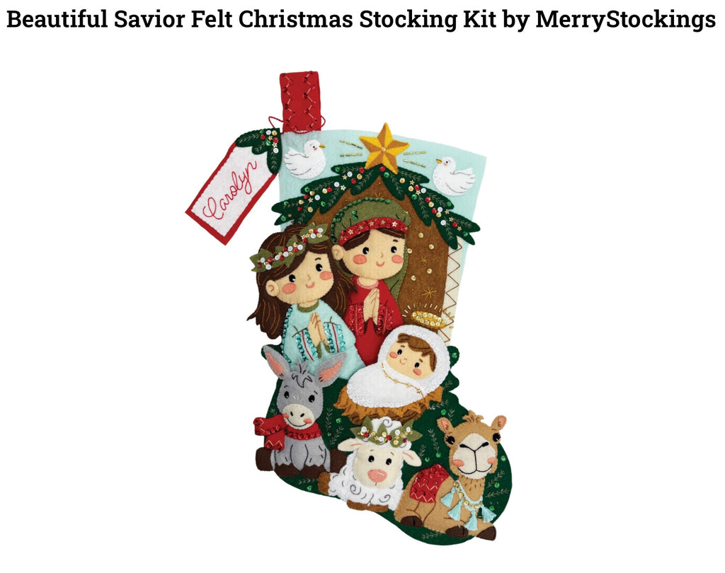 Beautiful Savior Christmas Stocking