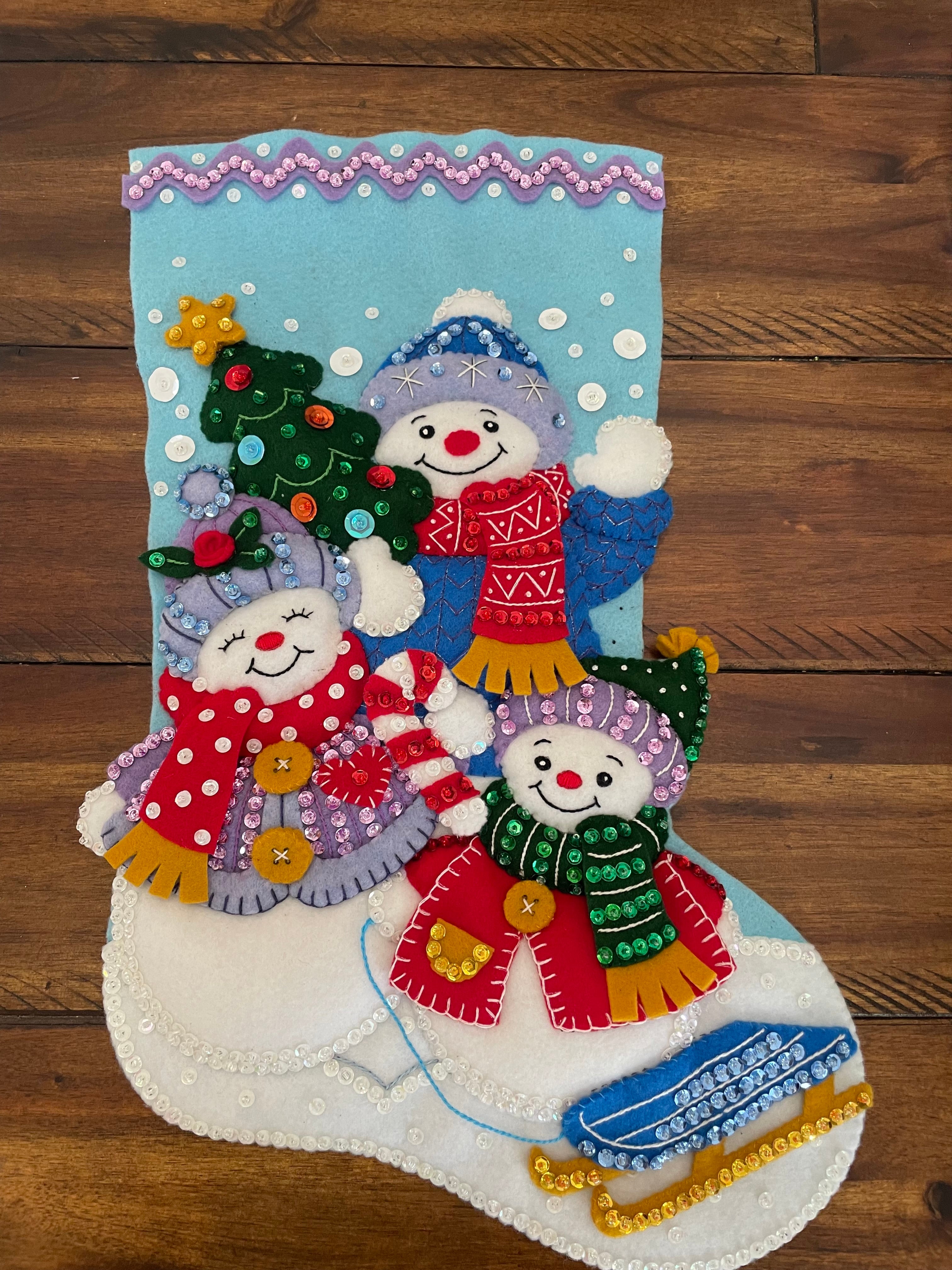 Snow Family Portrait Bucilla Stocking