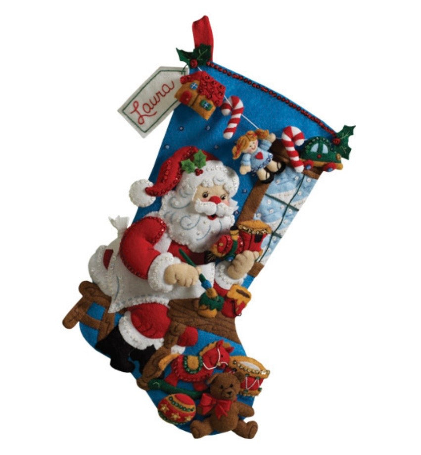 In the Workshop Bucilla Christmas Stocking