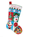 Holiday Patchwork Bucilla Stocking