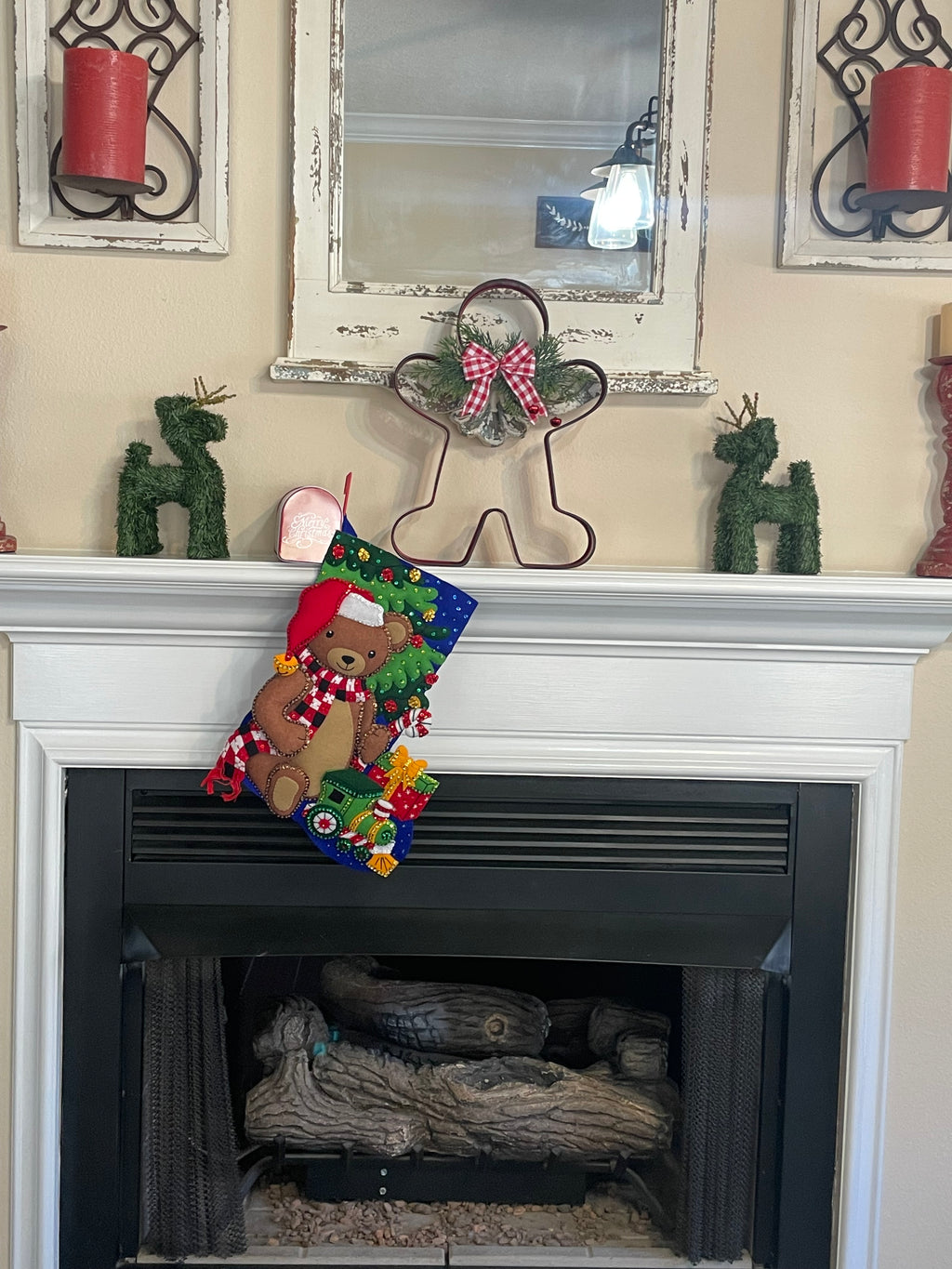 Santa’s Sleigh Bucilla Stocking
