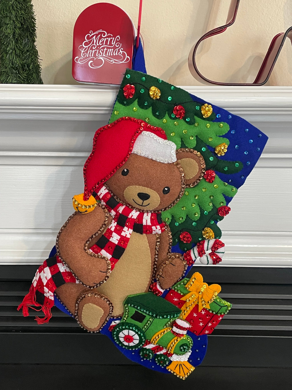 Santa’s Sleigh Bucilla Stocking