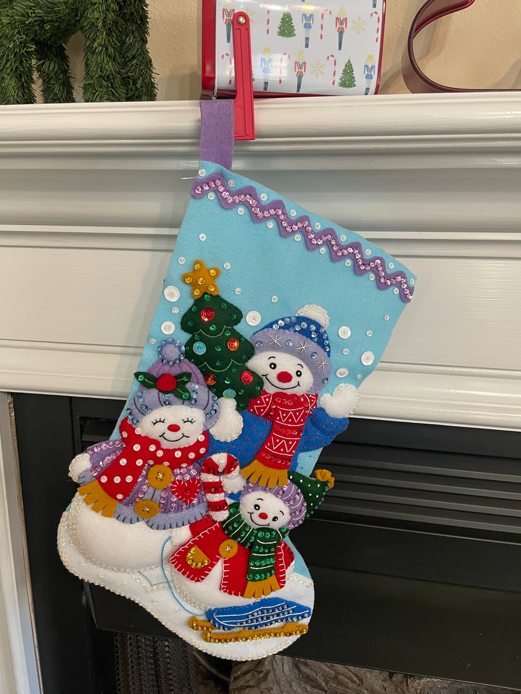 Snow Family Portrait Bucilla Stocking