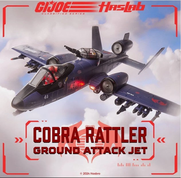 G.I. Joe 6" Classified Series Cobra Rattler Ground Attack Jet - Haslab