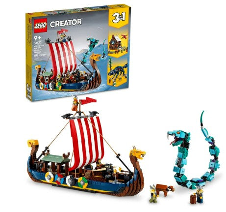 LEGO Creator 3in1 Viking Ship and The Midgard Serpent 31132